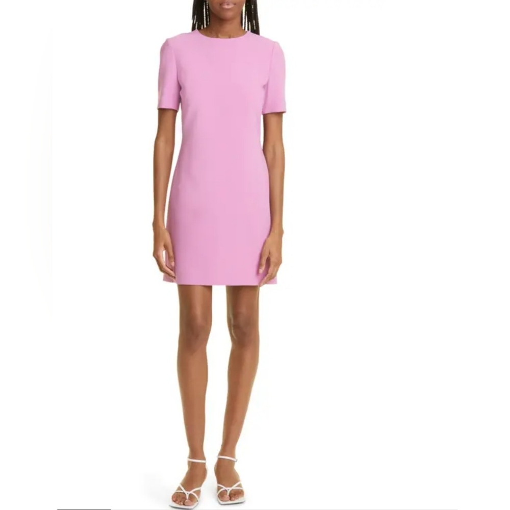 Judith & Charles Rhodes Short-Sleeve Jewel- Neck Dress Size 8